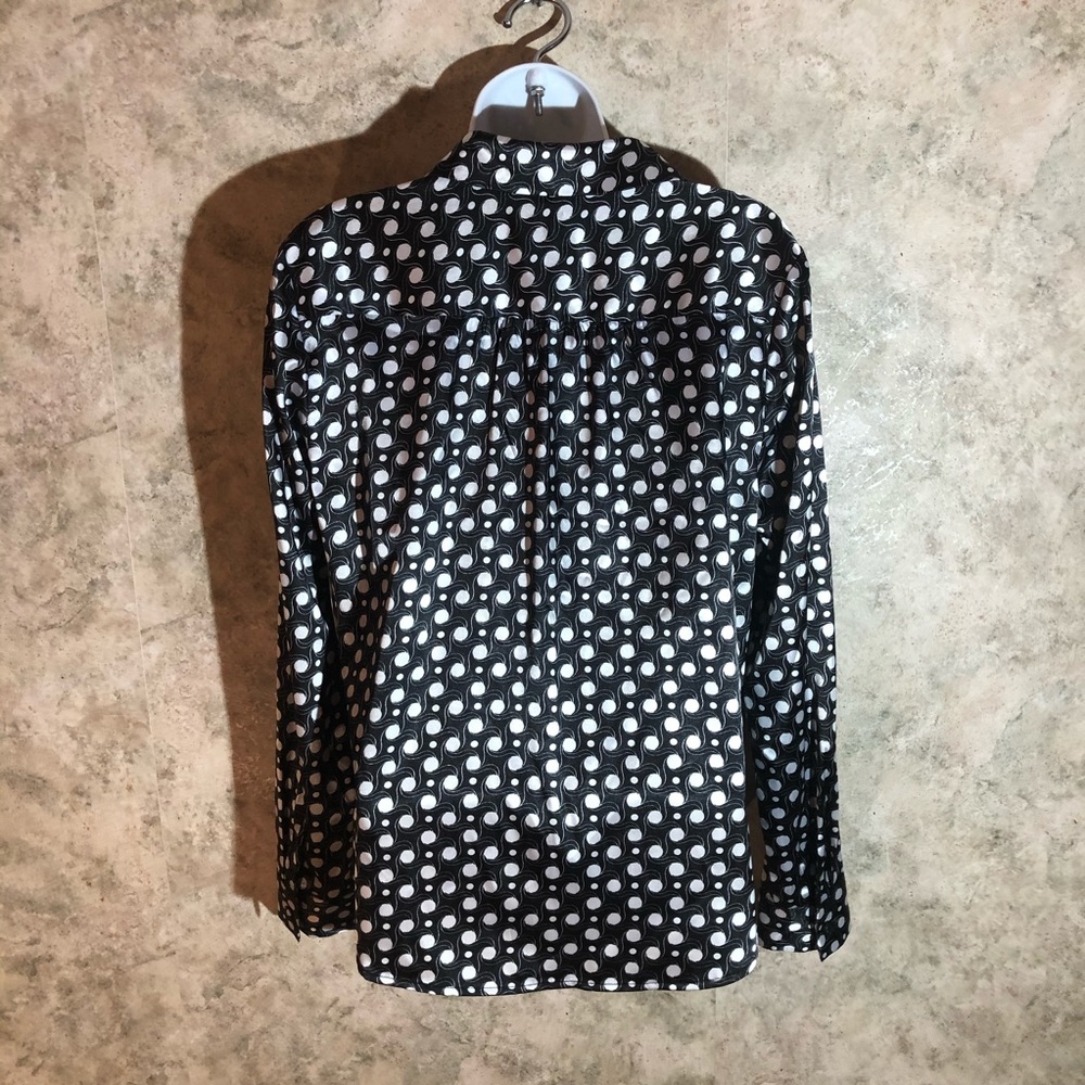 George Silky Smooth Button-Down Blouse - Picture 7 of 10